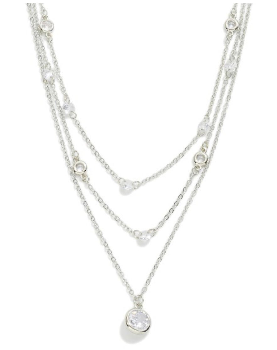 Kate Crystal Layered Necklace