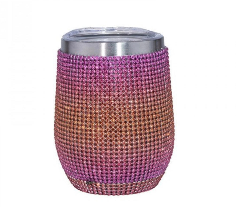 Bougie Rhinestone Encrusted Wine Tumbler