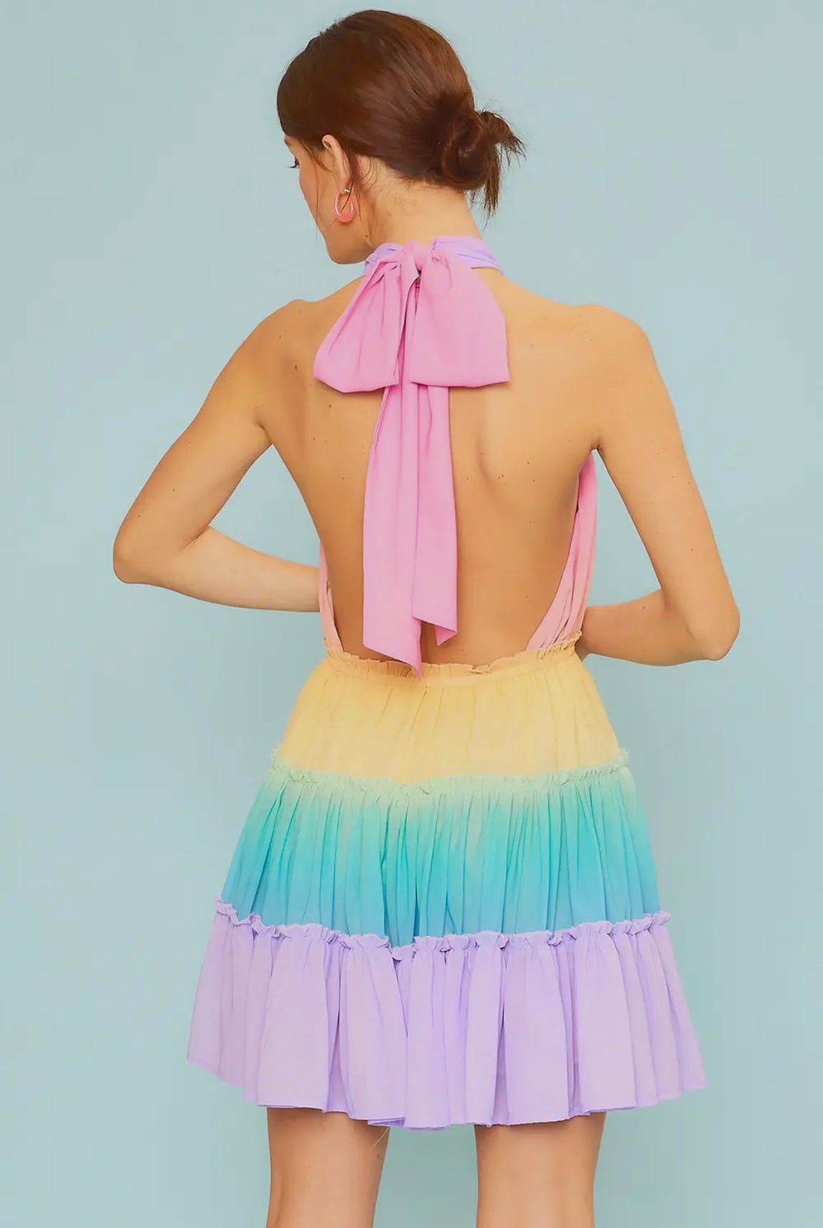 Electra Open Back Mini Dress