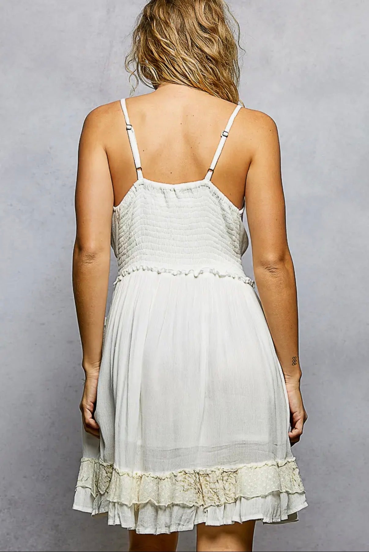 Logan Embroidered Mini Dress