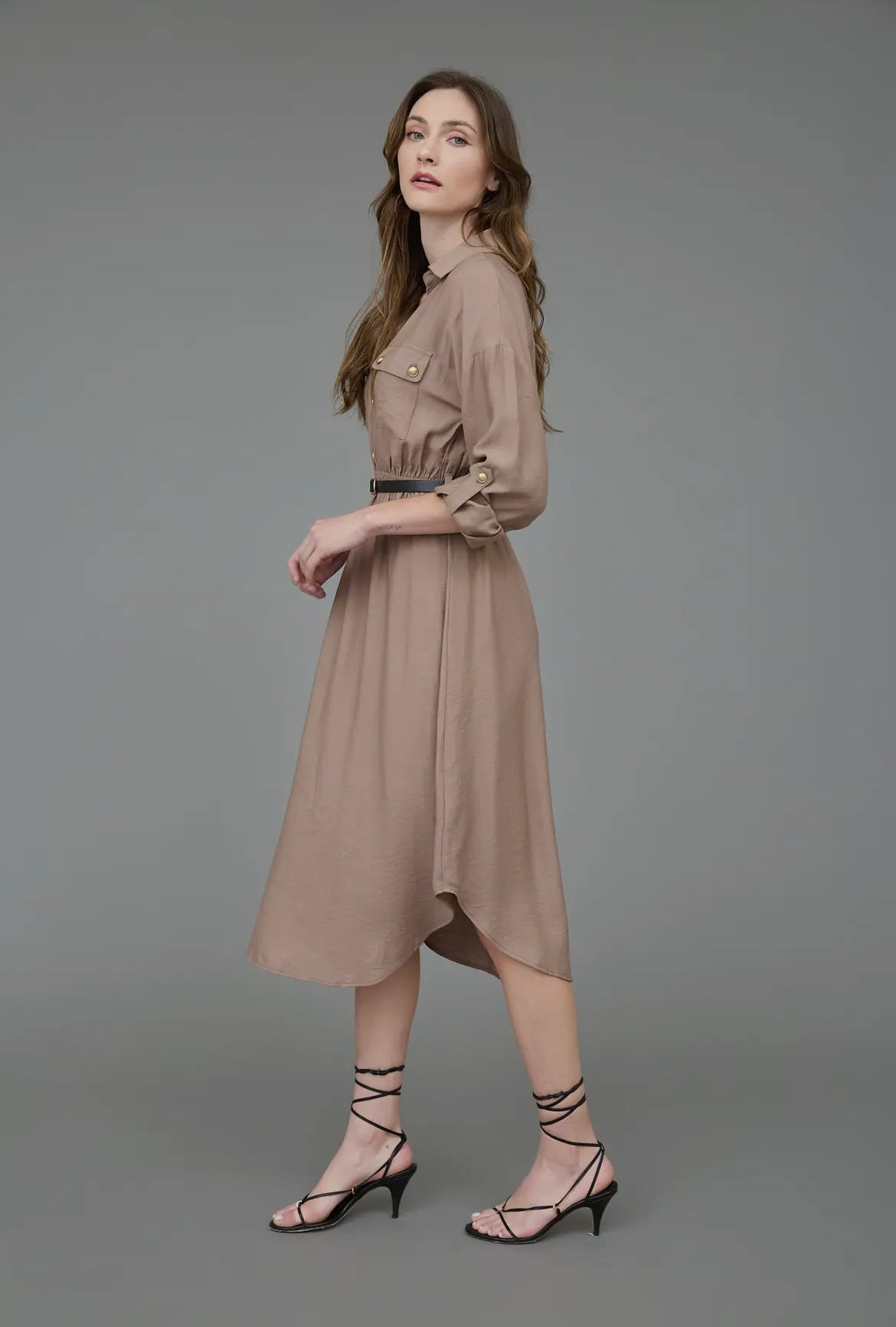 Blair Belted Shirt Dress