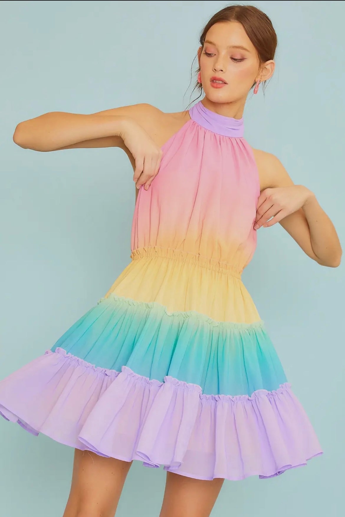 Electra Open Back Mini Dress