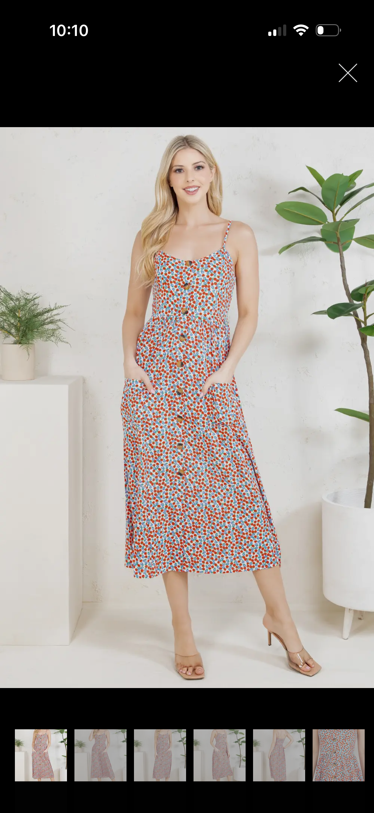 Strawberry Pickin’ Midi Dress