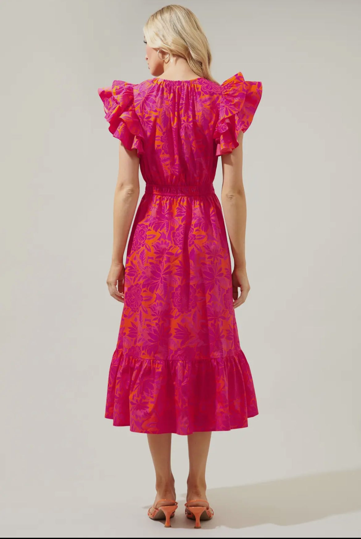 Sugarlips Bali Tropics Ruffle Sleeve Dress