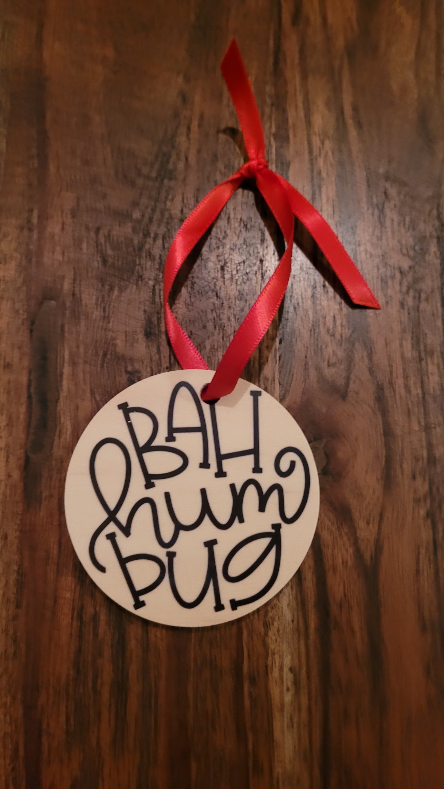 Bah Humbug Wooden Ornament