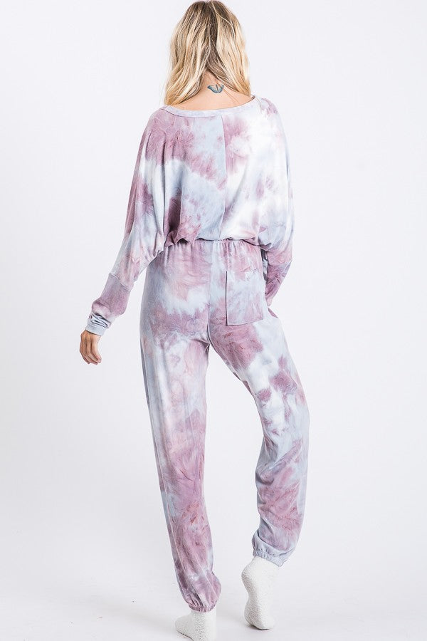 Quinn Tie Dye Loungewear Top & Bottom