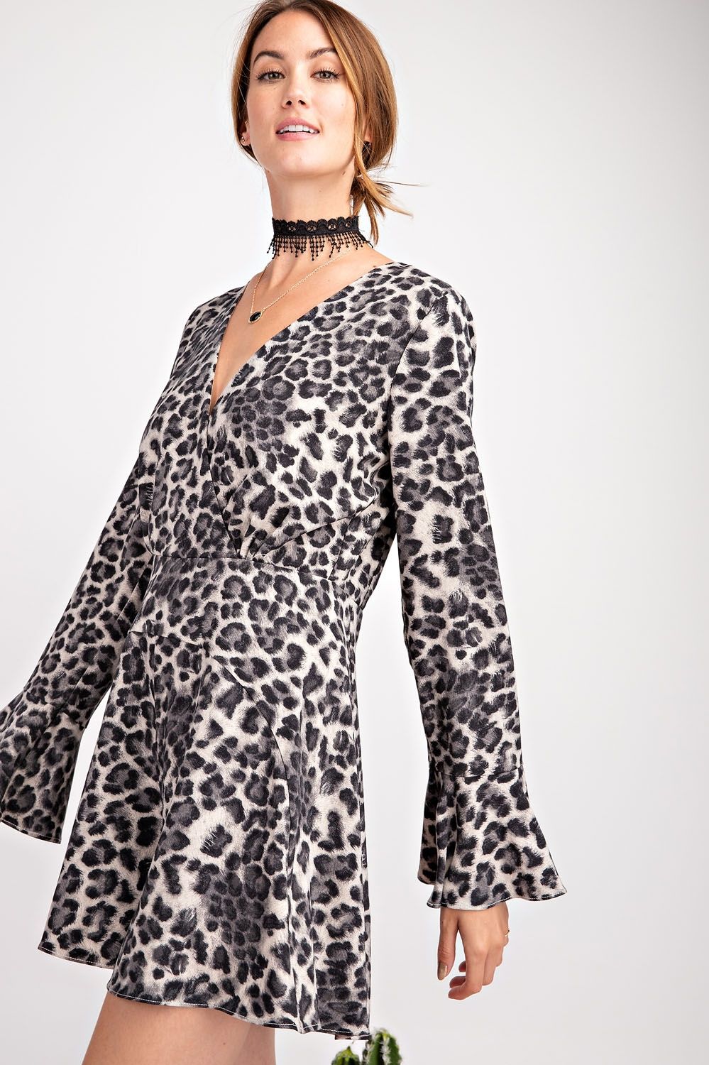 Veronica Leopard Print Romper