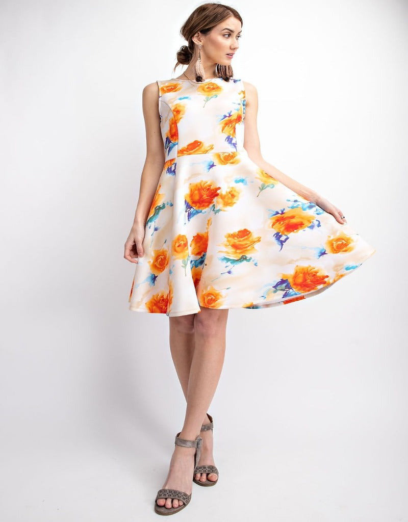 Sara Fit and Flare Scuba Dress Sara Fit and Flare Scuba Dress