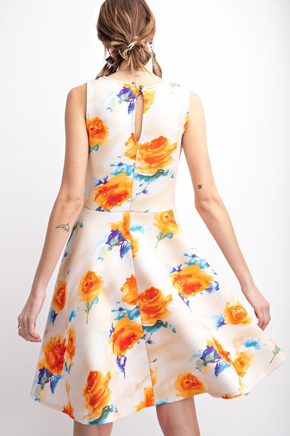 Sara Fit and Flare Scuba Dress