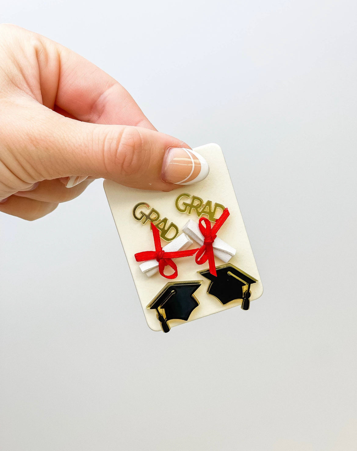 And So It Begins Graduation Earring Trio