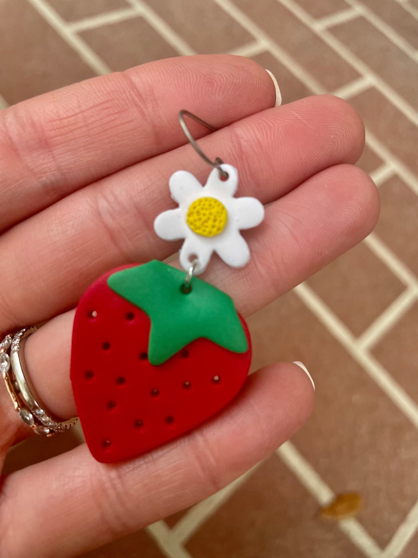 Brikki Jade Strawberry Season Earrings