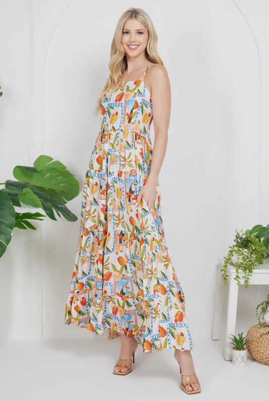 Vacation Dreams Flowy Maxi Dress