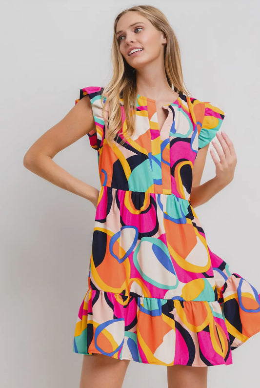 Harmony Abstract Dress