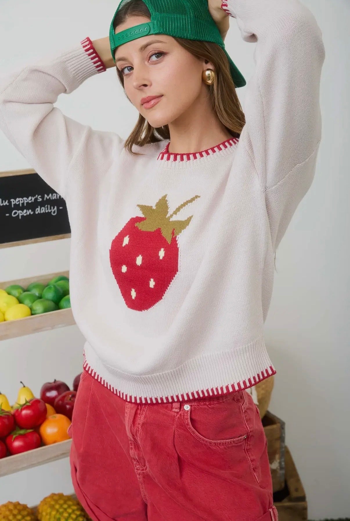 Strawberry Shake Sweater
