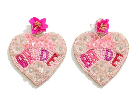 Blushing Bride Sequin Earrings