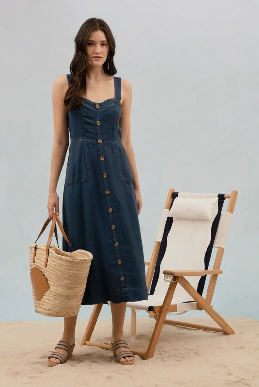 Tindley Chambray Midi Dress