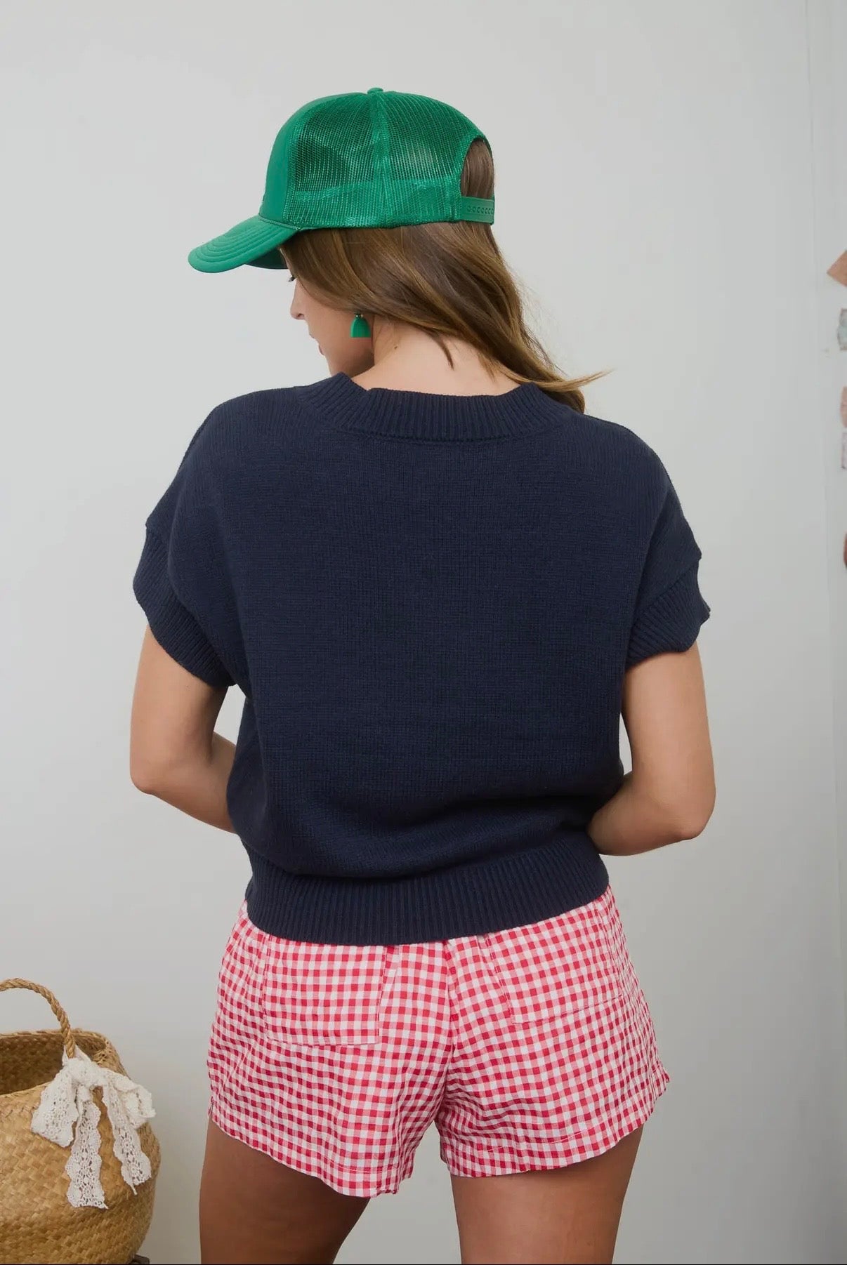 Strawberries & Sunshine Short Sleeved Sweater Top