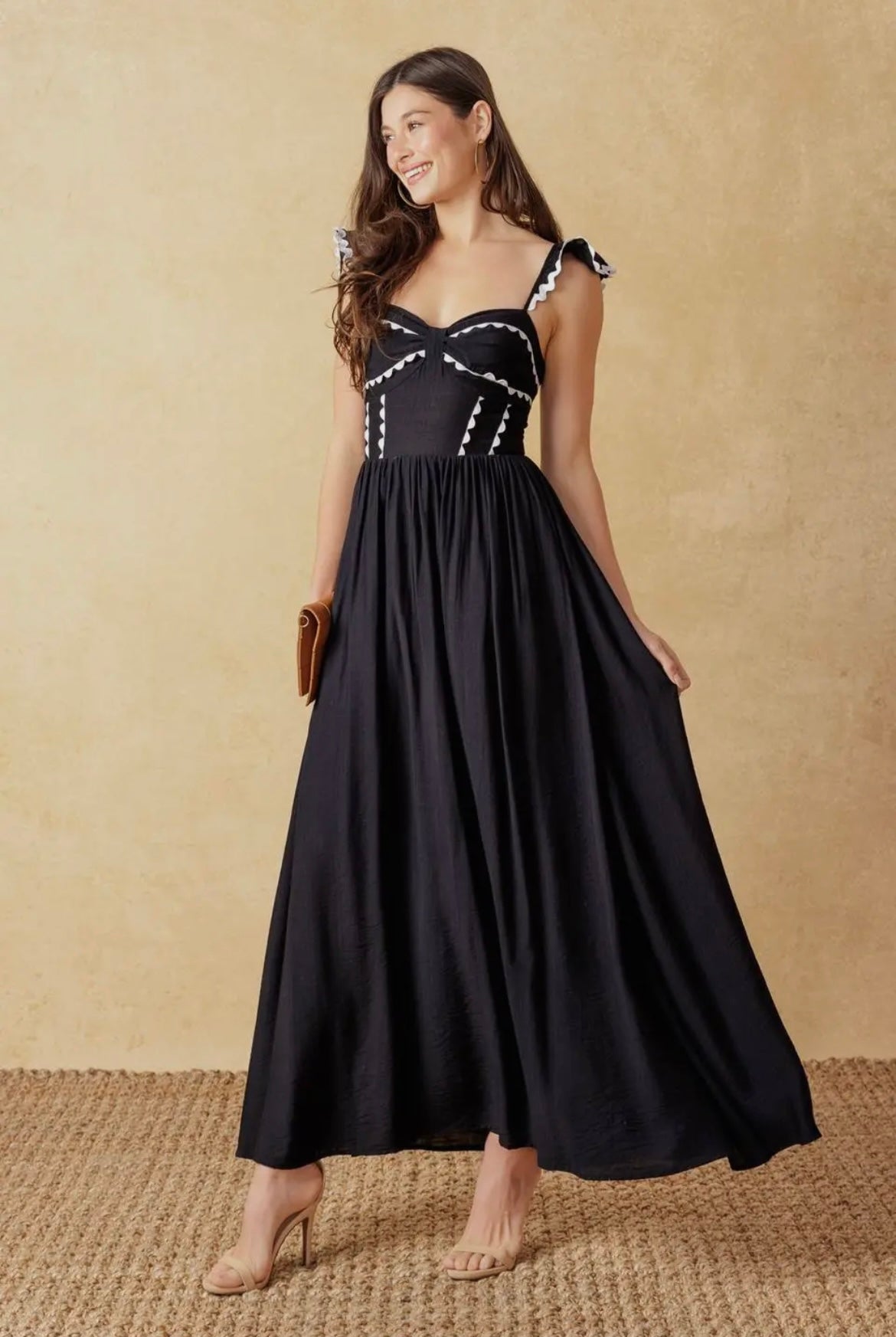 Marley Ruffle Sleeve Maxi Dress