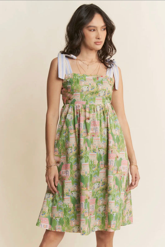 Clover Tie Strap Dress