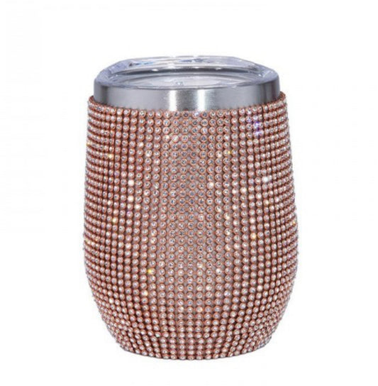 Bougie Rhinestone Encrusted Wine Tumbler