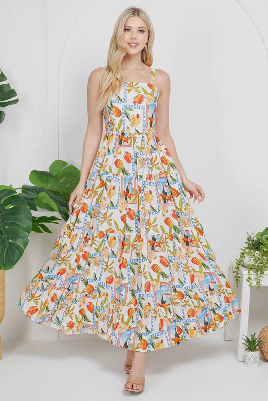 Vacation Dreams Flowy Maxi Dress