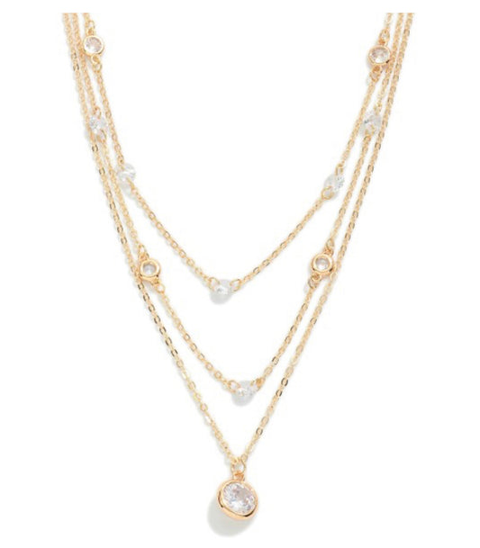 Kate Crystal Layered Necklace