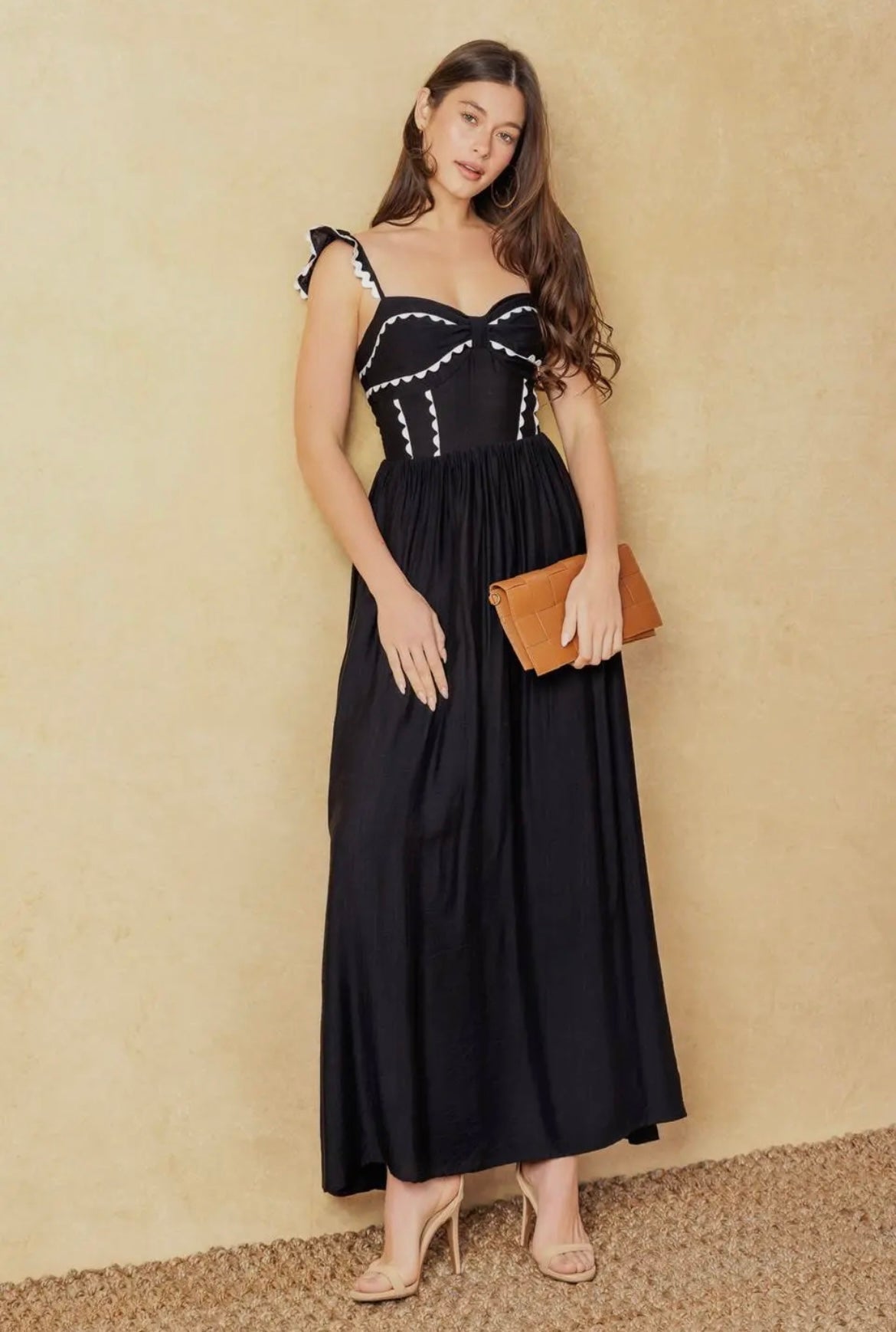 Marley Ruffle Sleeve Maxi Dress