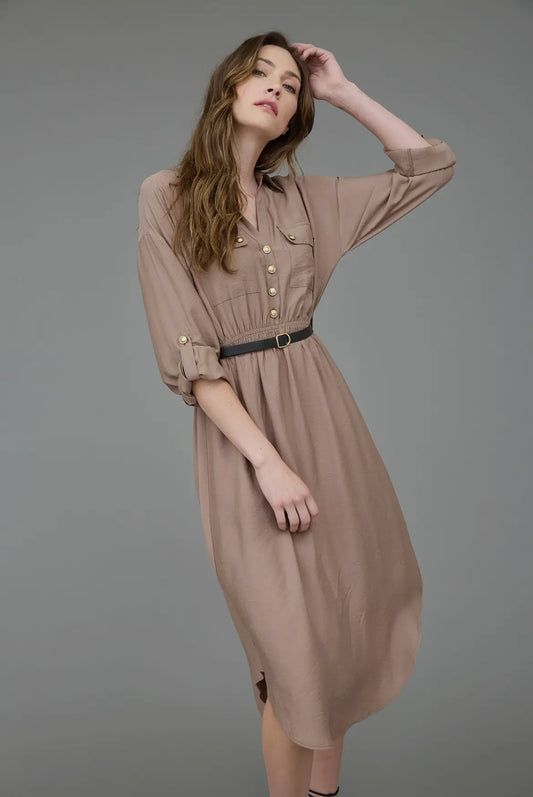 Blair Belted Shirt Dress