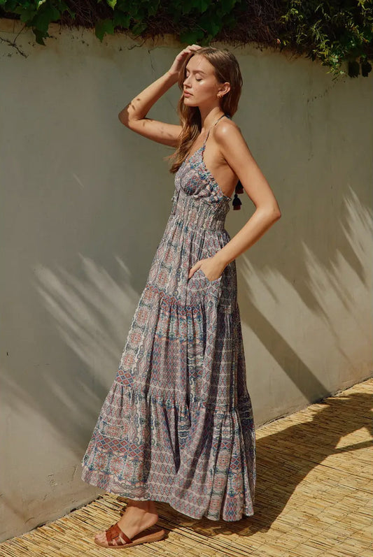 Dakota Maxi Dress With Pockets