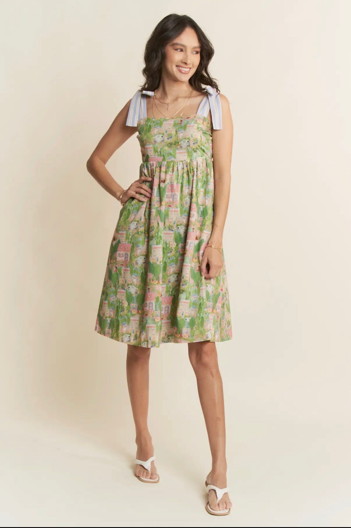 Clover Tie Strap Dress