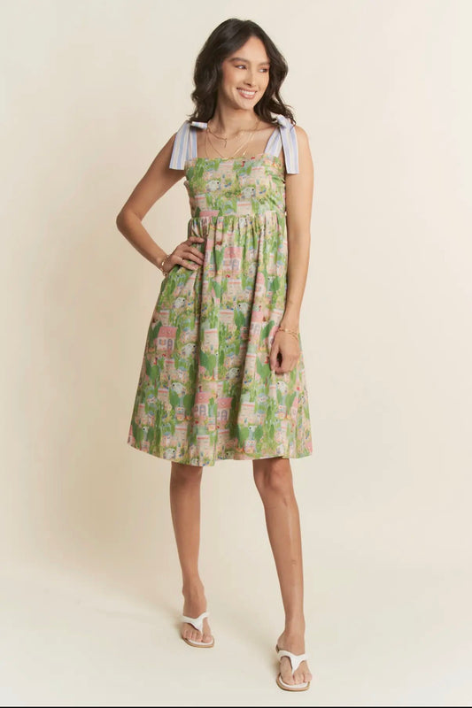 Clover Tie Strap Dress