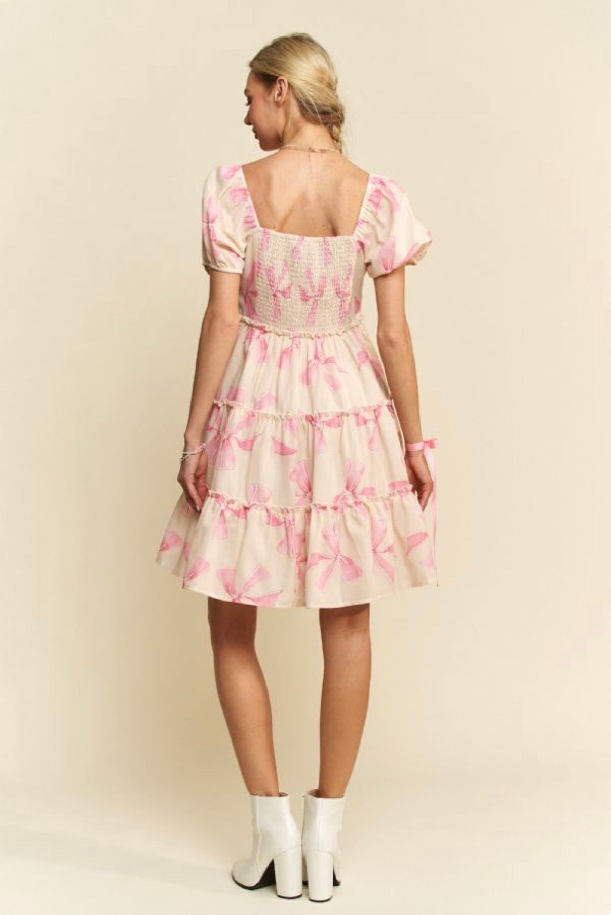 Margot Plus Bow Babydoll Dress