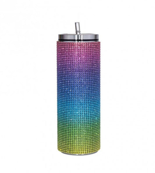 20 Oz. Rainbow Rhinestone Tumbler