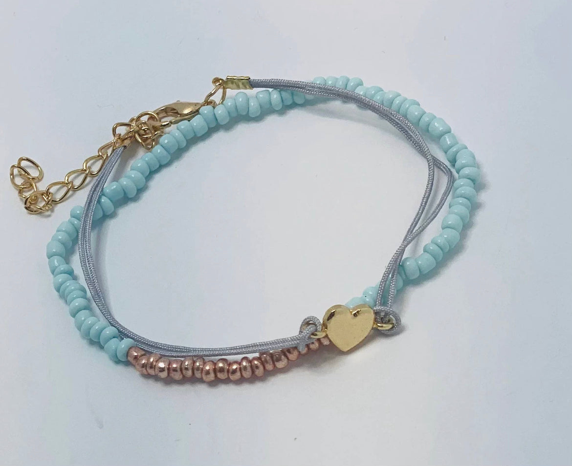 Big Hearts Shape Little Minds Teacher Bracelet Set