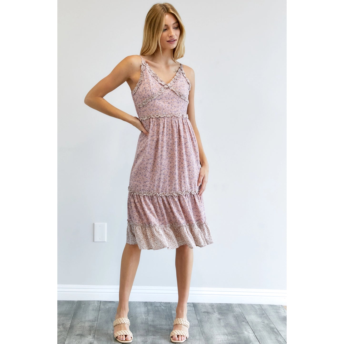 Olivia Ruffle Midi