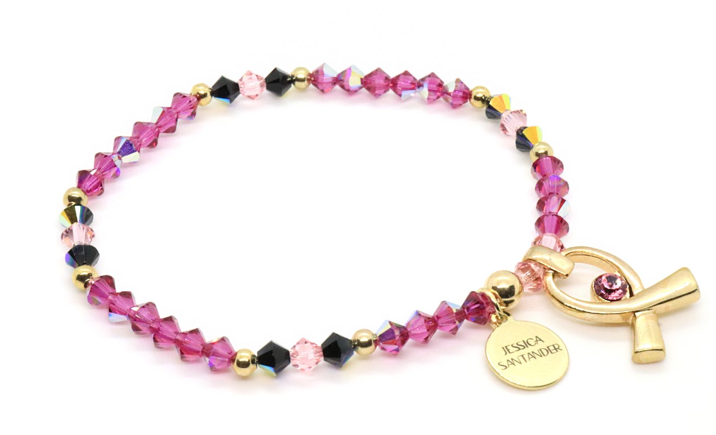 Jessica Santander Warrior Pink Ribbon Bracelet