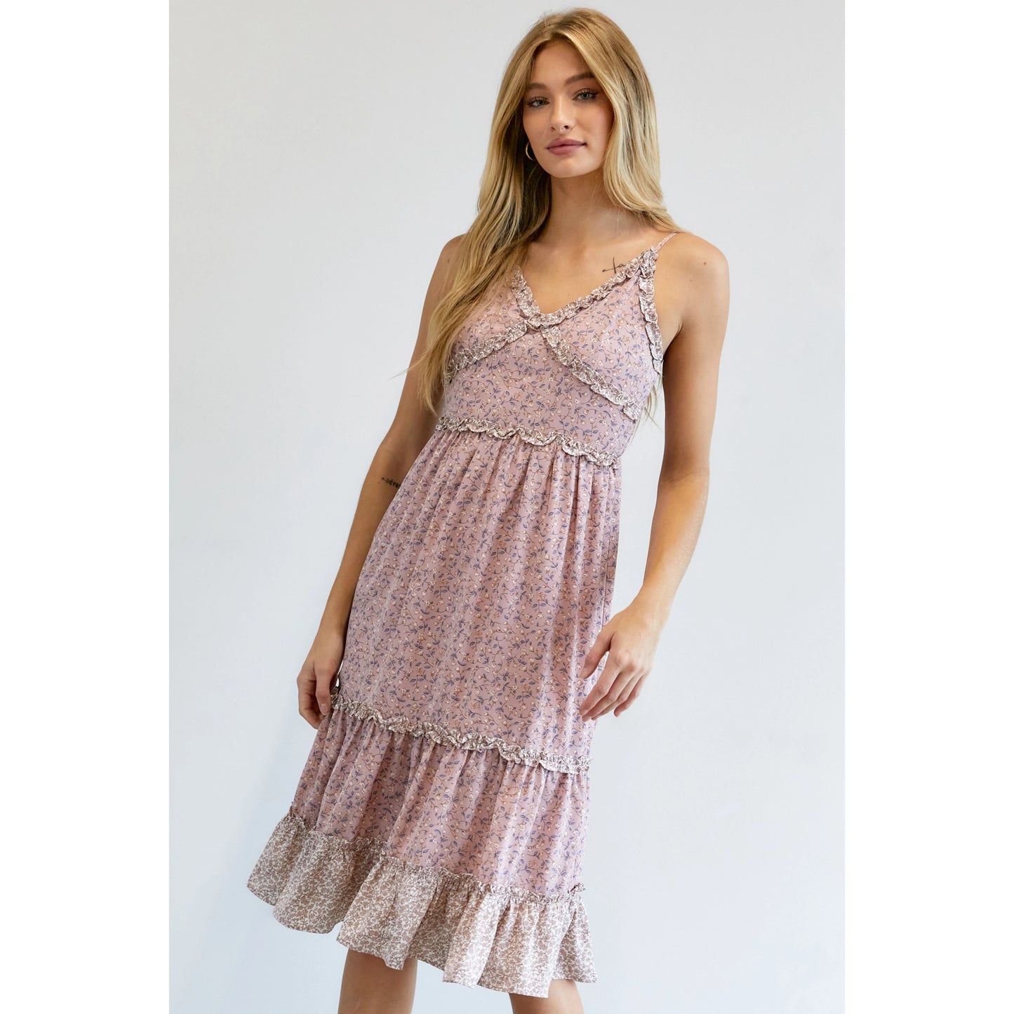 Olivia Ruffle Midi