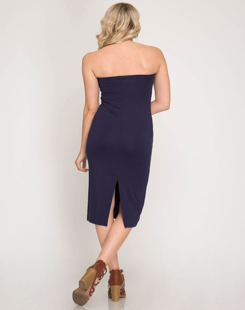 Blakely Strapless Midi Dress