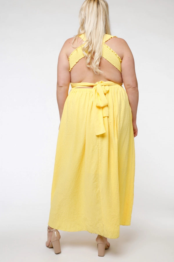 Sola Cross Back Maxi Dress