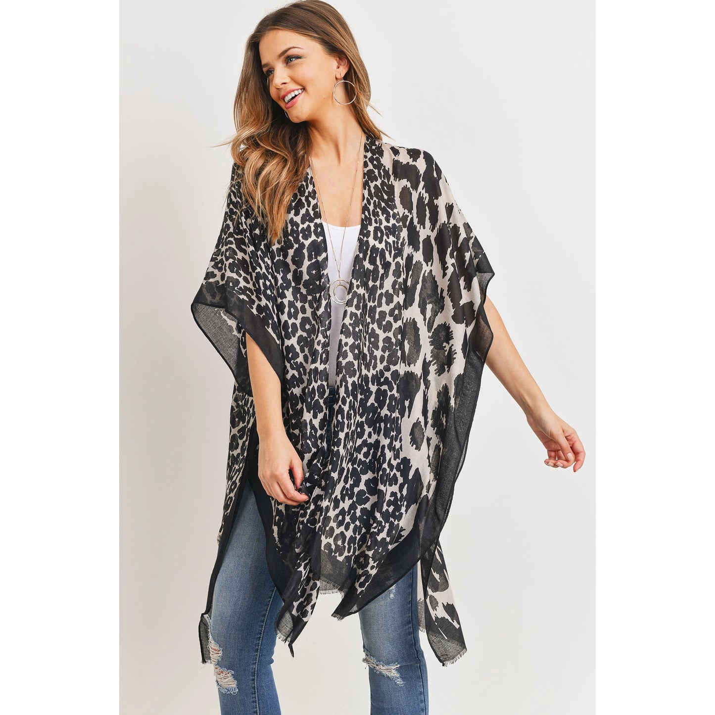 Harleigh Animal Print Kimono