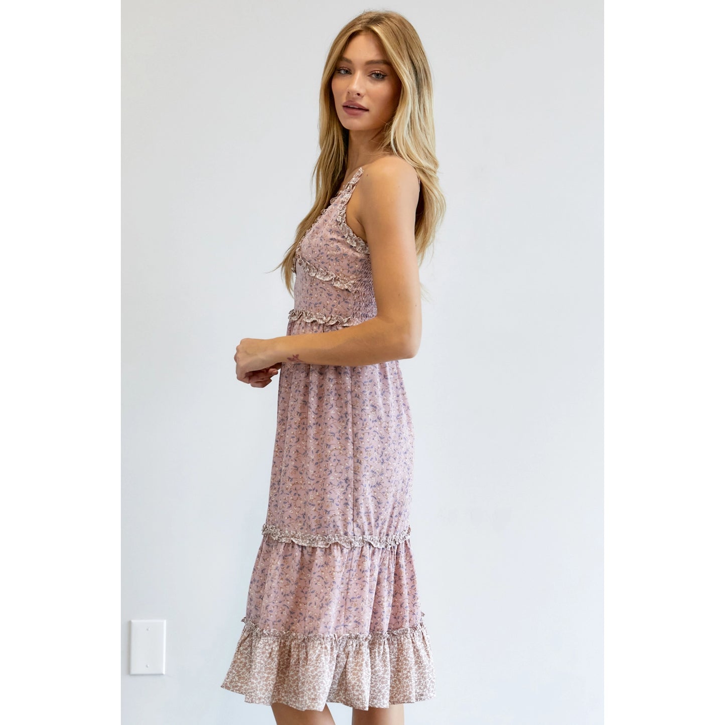 Olivia Ruffle Midi