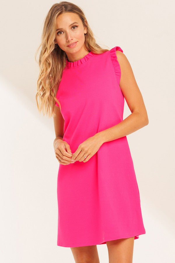 Gemma Tunic Dress With Ruffle Detail