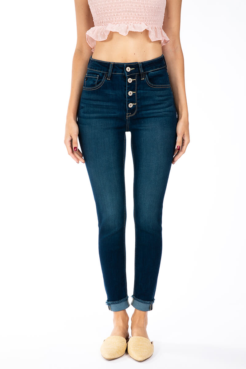 Dark Skinny Crop Jean