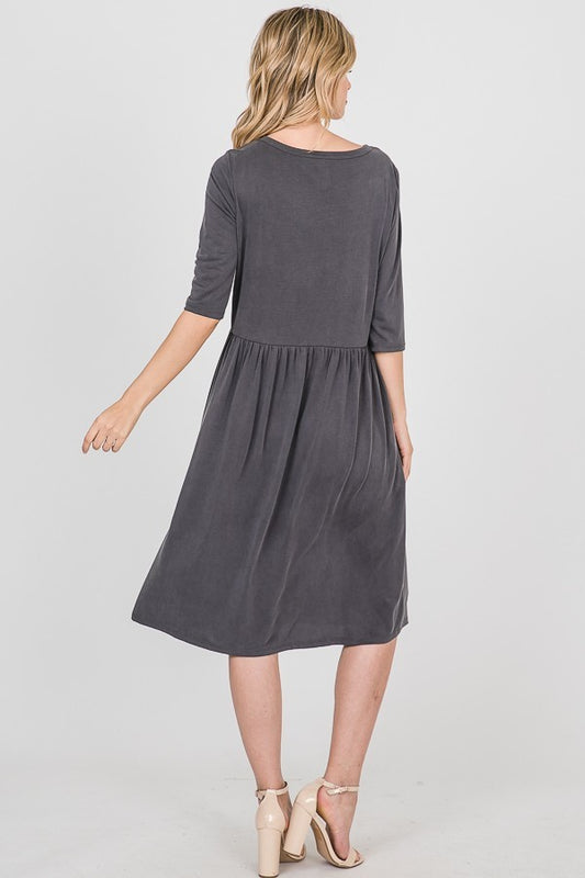 Gracie 3/4 Sleeve Dress