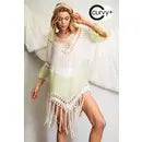 Coraline Plus Fringed Swim Cover-Up