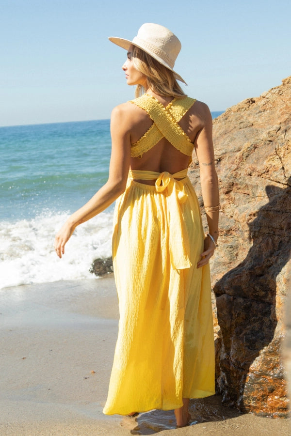 Sola Cross Back Maxi Dress