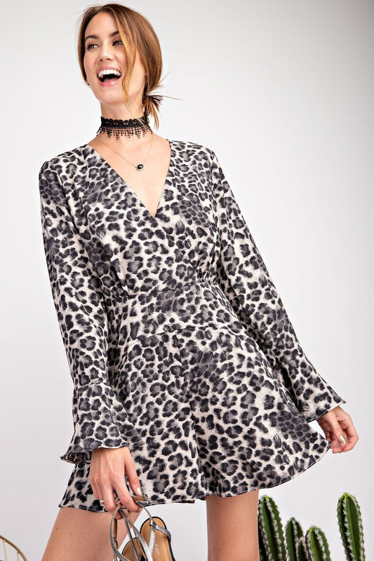 Veronica Leopard Print Romper