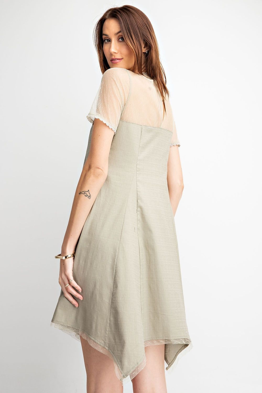 Wendy Dot Mesh Dress