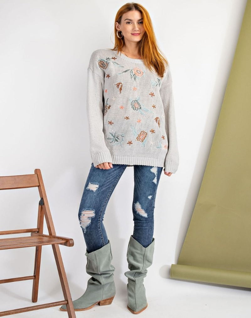 Ellie Embroidered Sweater