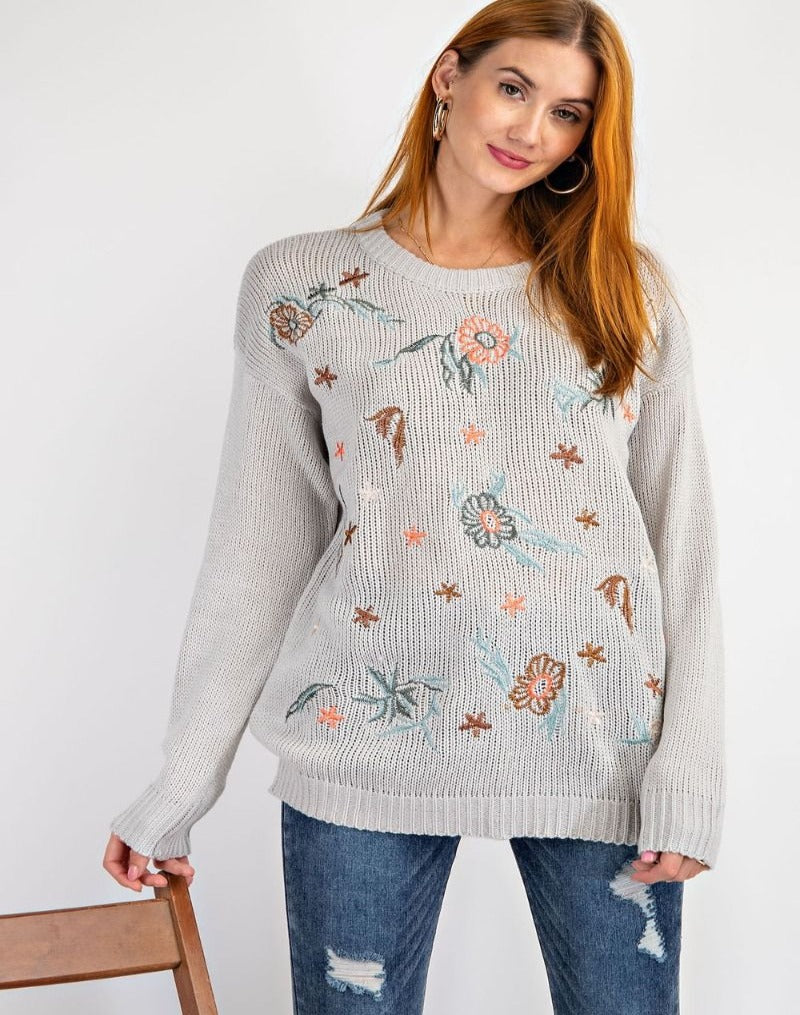 Ellie Embroidered Sweater